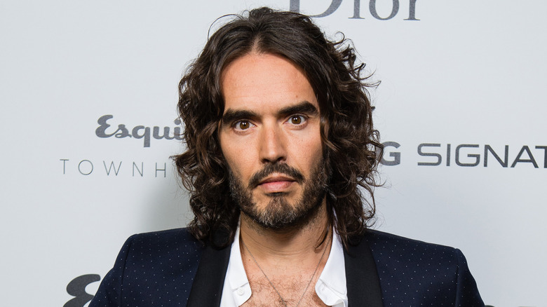 Russell Brand serious face